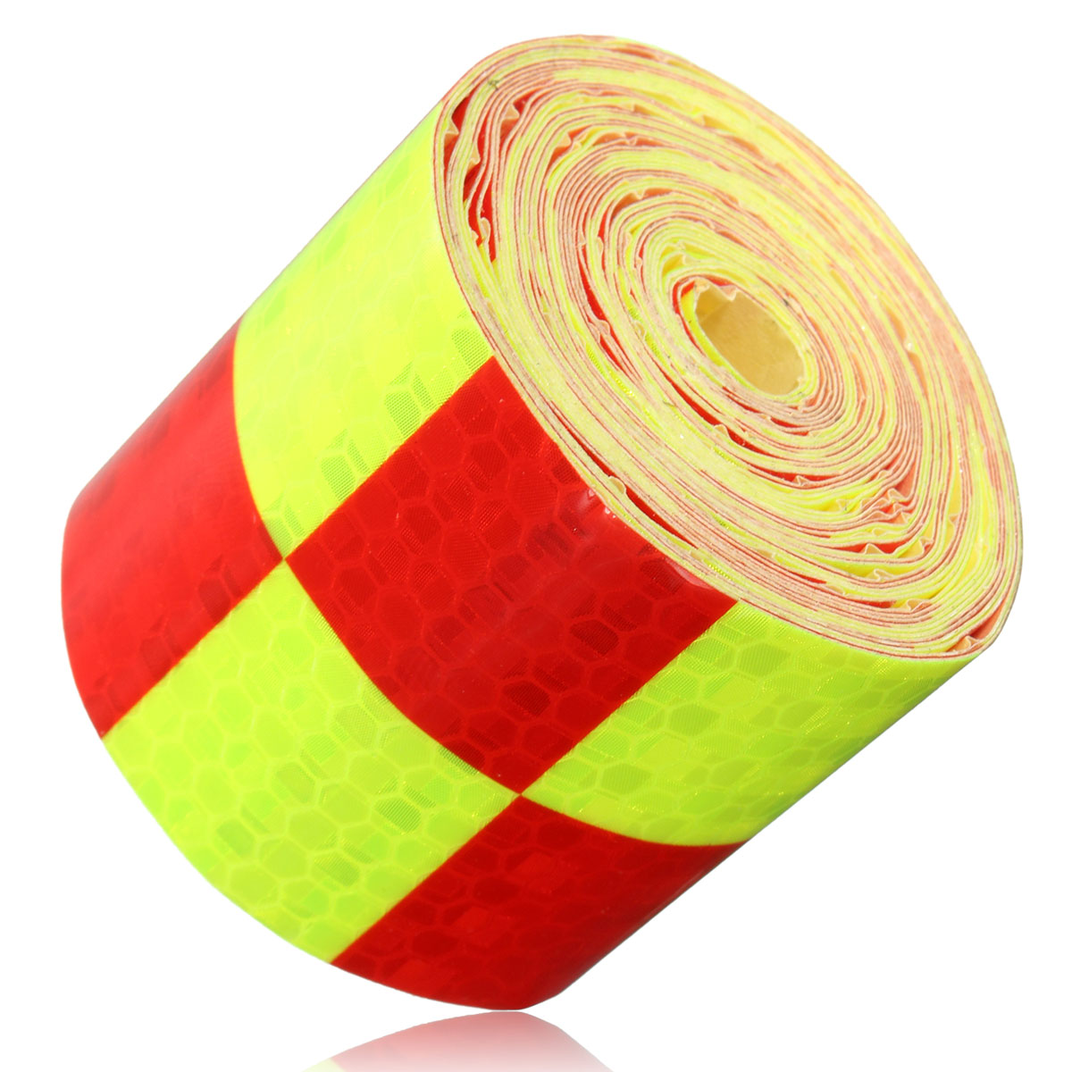 5m x 50mm stripe veiligheid reflectieve zelfklevende waarschuwing tape sticker