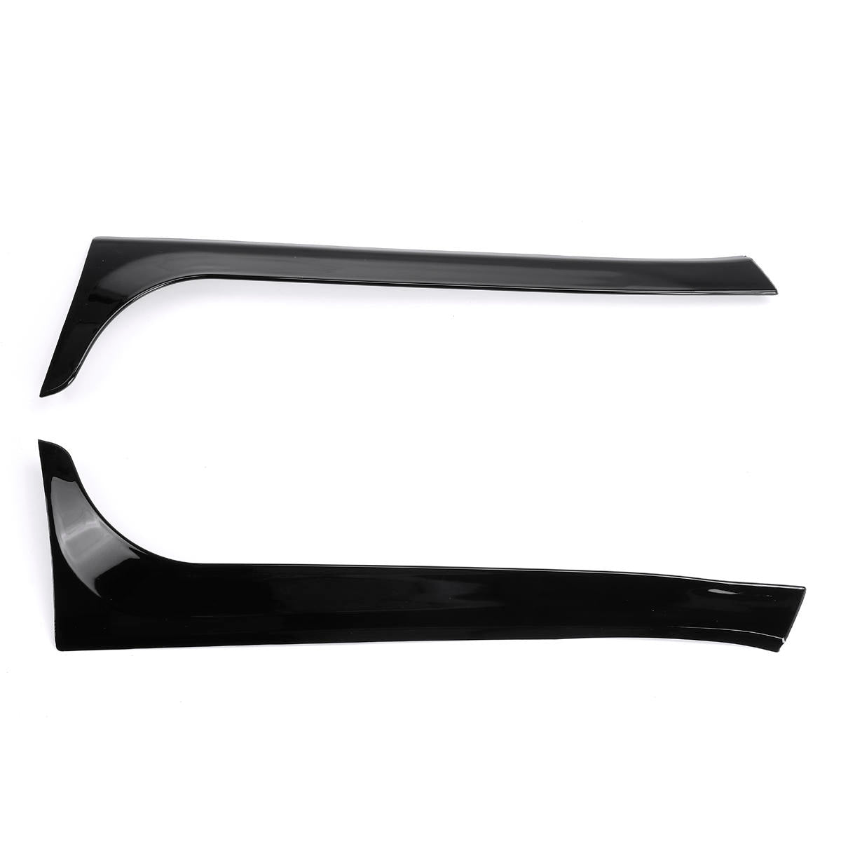 2 stuks auto zwart gloss black achterruit side spoiler wing canards splitter voor vw golf 6 mk6 2008-2013