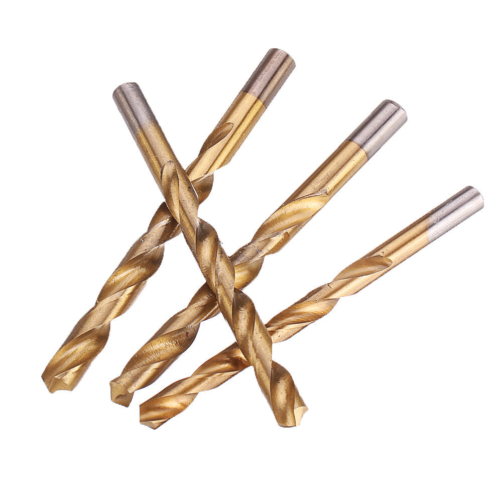 13/19/25 stuks hss-spiraalboorset 1-10 mm titanium gecoate boor voor boren in houtmetaal