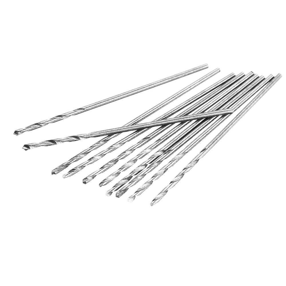 10 stuks 0.4-2.0mm boor hss hoge snelheid stalen rechte schacht spiraalboor voor hand spiraalboor