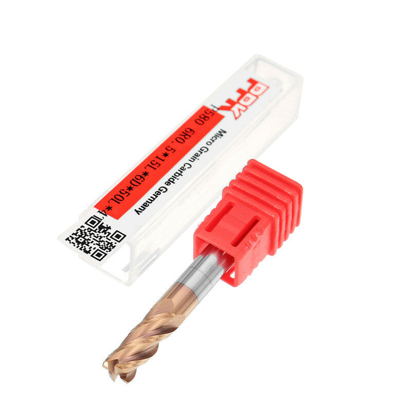 hrc58 ronde neus 4 fluiten freesfrees 2r0.2-6r0.5 altin-coating cnc freesfrees