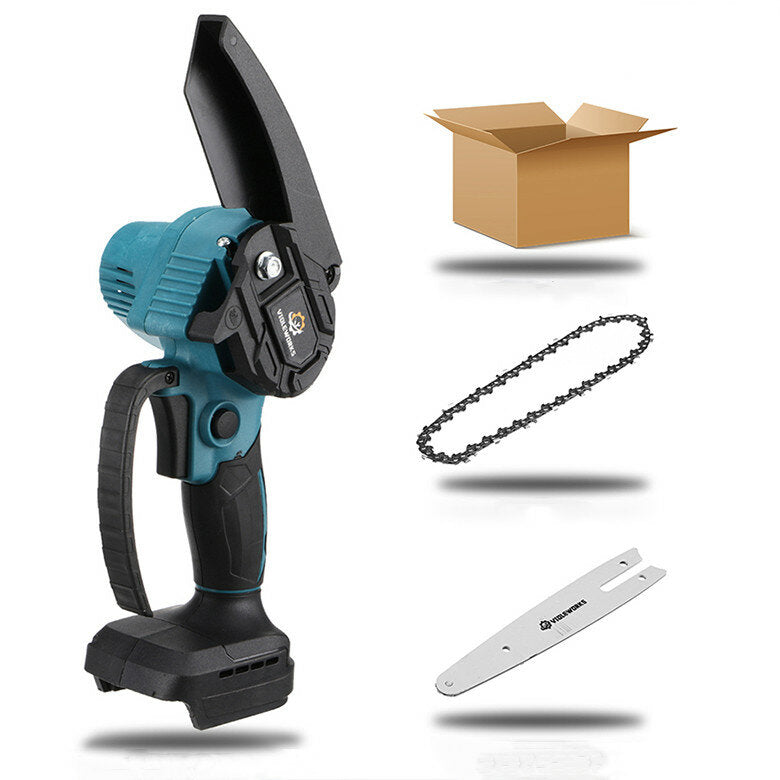 88vf 6 inch elektrische kettingzaag 1500w draadloze eenhandszagen houtbewerking tool houtsnijder w/geen/1/2 batterij voor makitabattery