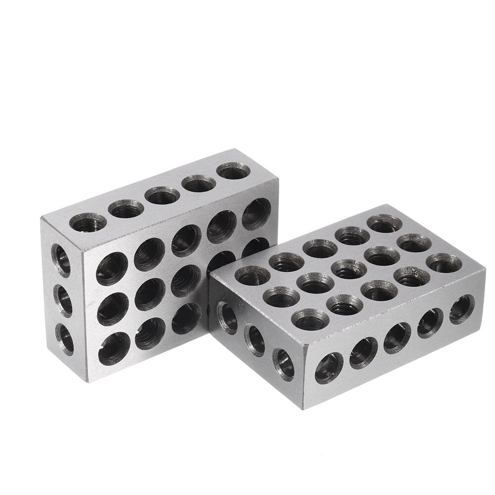 2 stuks 25x50x75mm blokken 23 gaten parallel klemblok draaibank gereedschap precisie 0.005mm