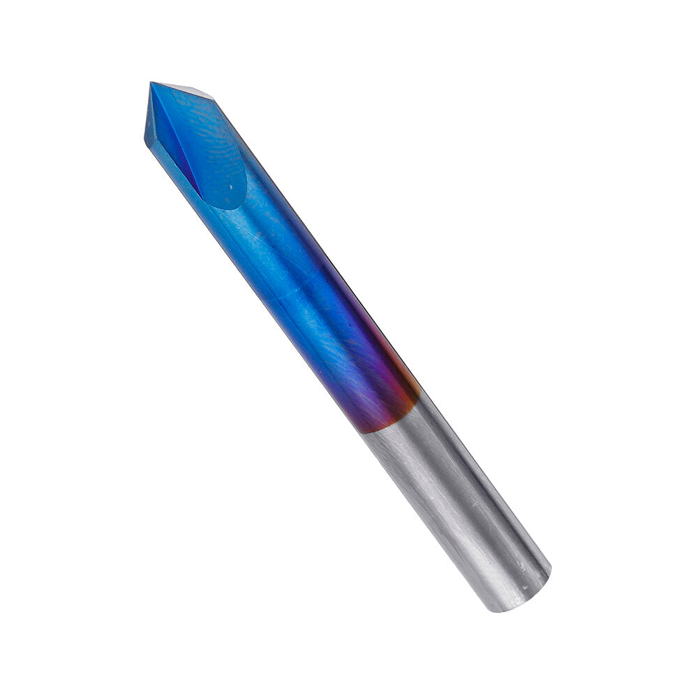 2-12mm 90 graden nano blauw gecoate afschuining molen 2 fluiten cnc frees verzinkboor