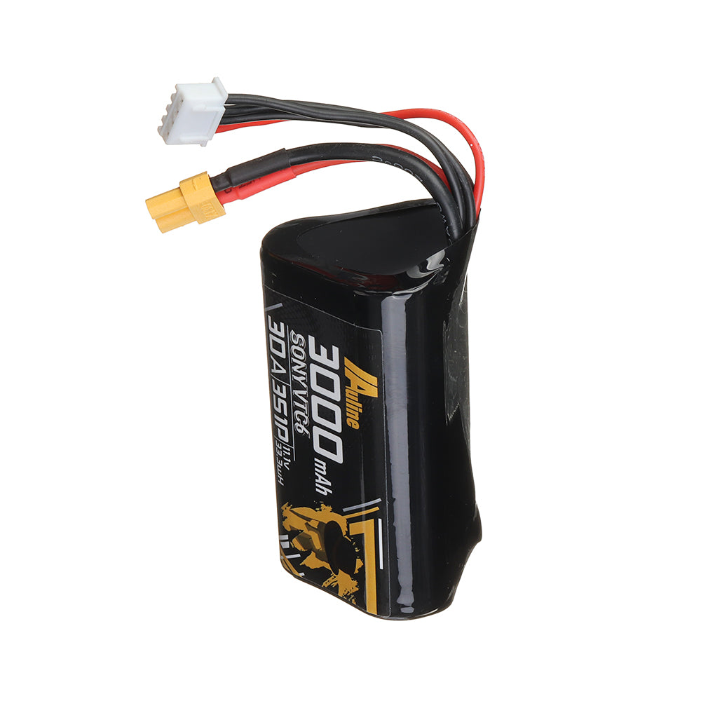 auline vtc6 3s 11.1v 3000mah 30a 3s1p li-ionbatterij xt30 stekker voor 3-inch rc drone