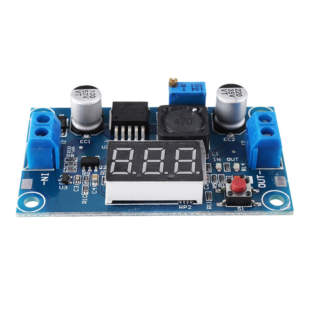 lm2596 dc-dc spanningsregelaar instelbare step-down voedingsmodule met display