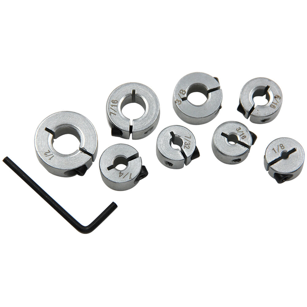 8 stuks open type as vaste ring lager mouw limiet vergrendeling as positionering ring klem tool met sleutel