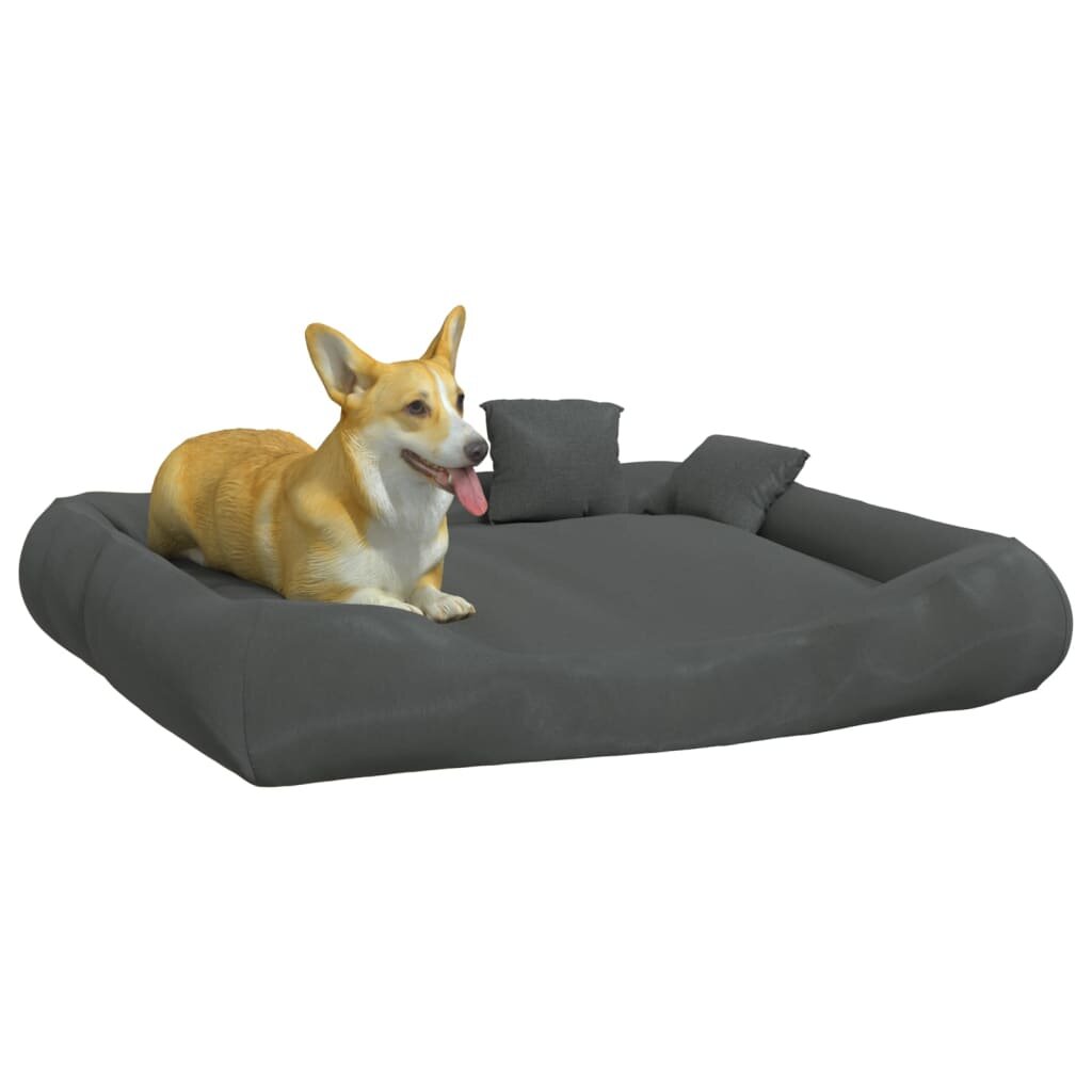 hondenmand met kussens 115x100x20 cm oxford stof donkergrijs