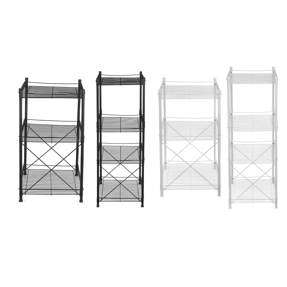3/4 keuken opbergrek vloer meerlagige opbergrek huishoudelijk stalen frame mand opbergrek plank