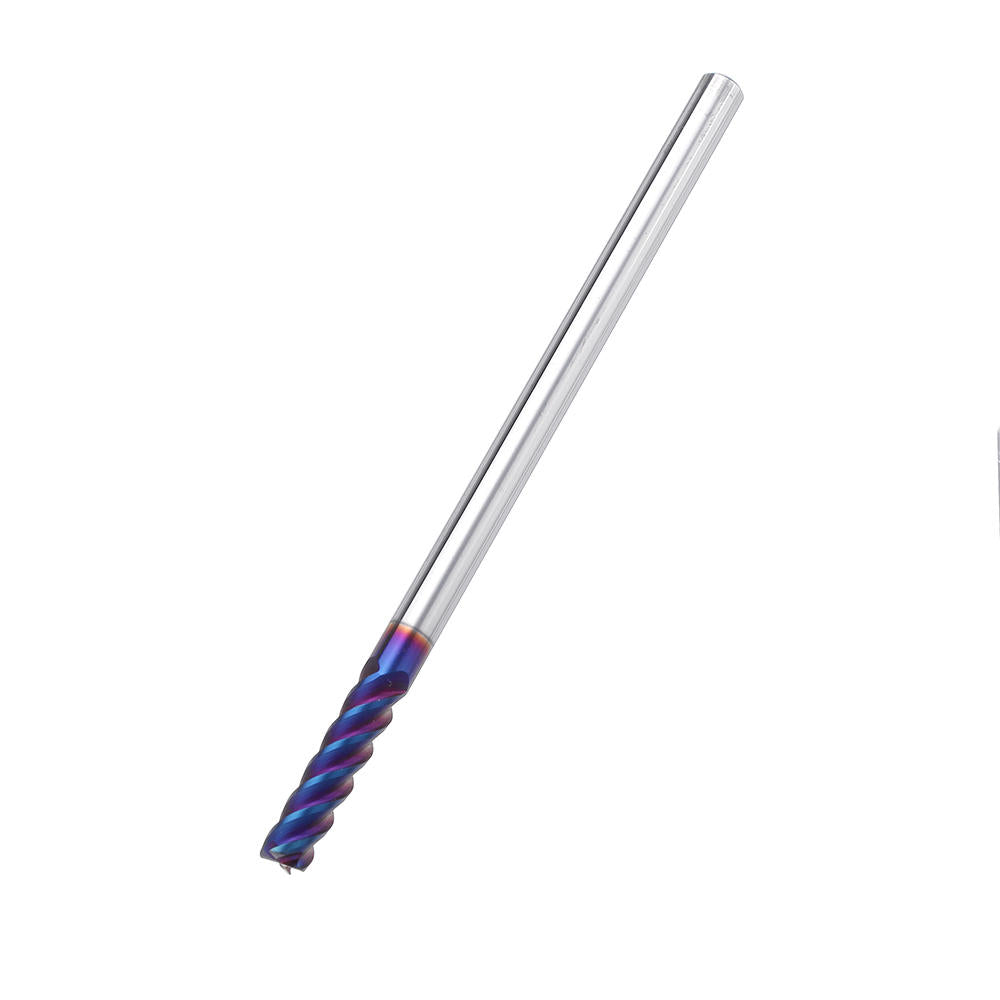 l75mm d4/5/6/8/10 mm hrc60 4-fluitenfrees blauw naco gecoat hardmetalen frees cnc-gereedschap