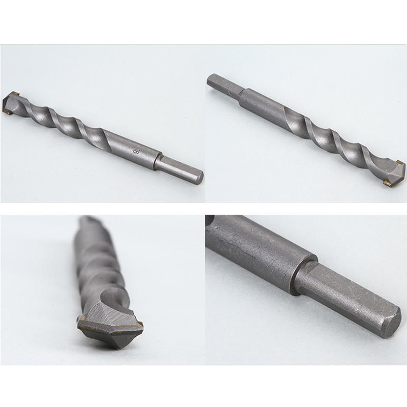 driehoekige hengreep tungsten alloy twist drill bits voor pistol percussion houtbewerkingsgereedschap
