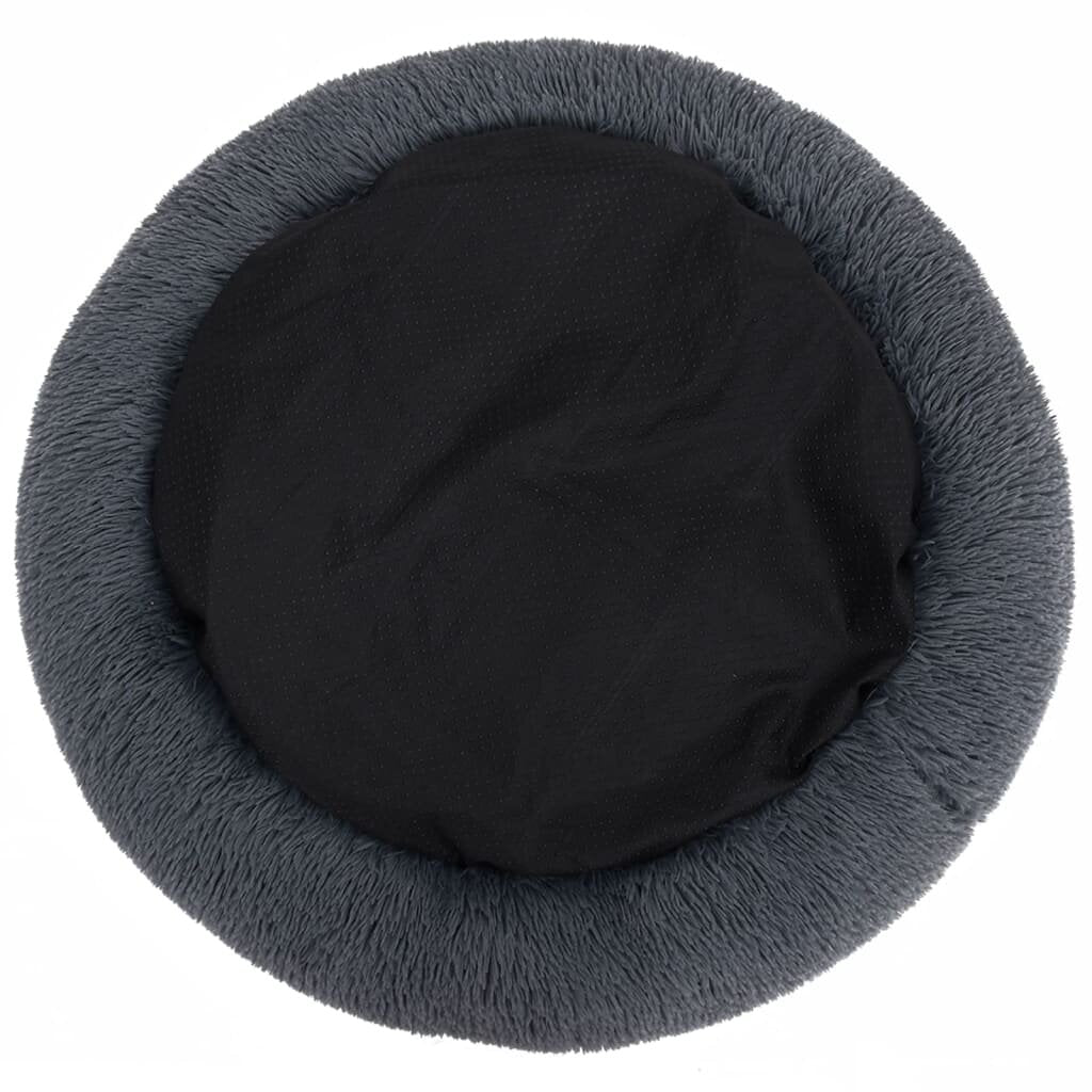 honden-/kattenkussen wasbaar 70x70x15 cm pluche donkergrijs