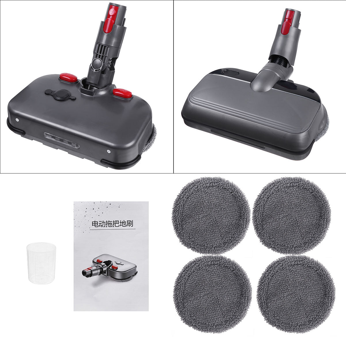 1 stuks elektrische mop hoofd vervangingen voor dyson v7 v8 v10 v11 stofzuiger onderdelen accessoires [niet-originele]