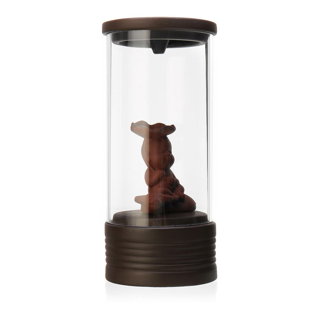retro keramische draak terugstromen wierookbrander glas cirkel decoratie