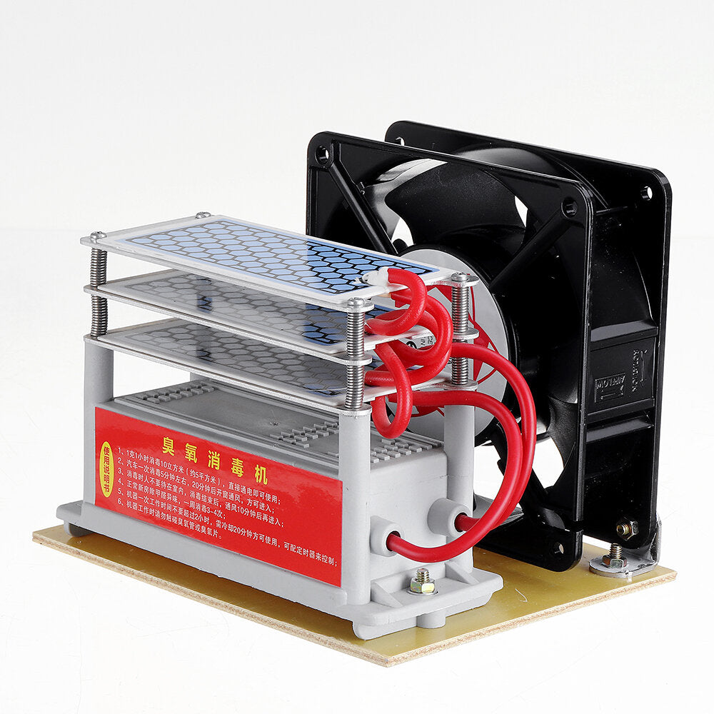 ac220 ozongenerator (3.5 g 7 g 10 g 15 g) geïntegreerde ozongenerator met ventilatormachine