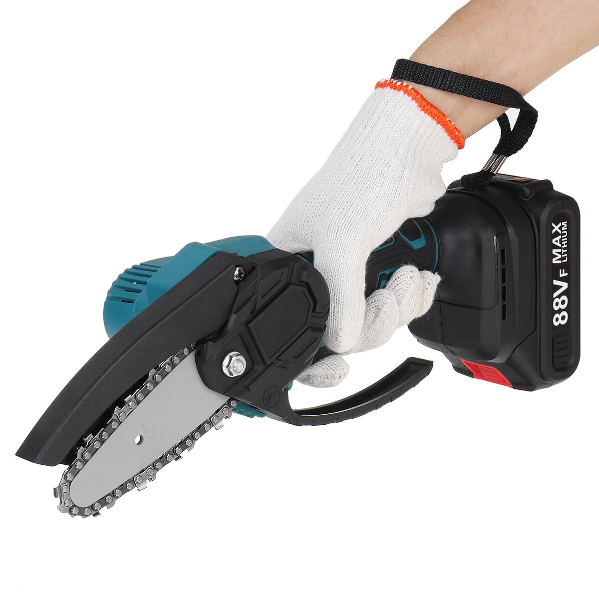 4  88vf draadloze elektrische kettingzaag oplaadbare houtbewerking zaag hout cutter w/geen/1/2 batterij voor makita