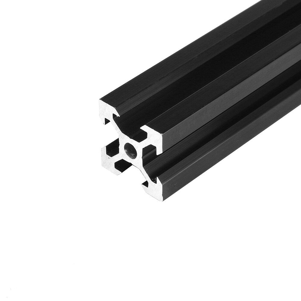 black 2020 v-sleuf aluminium profiel extrusieframe 100-1000 mm voor cnc lasergraveermachine