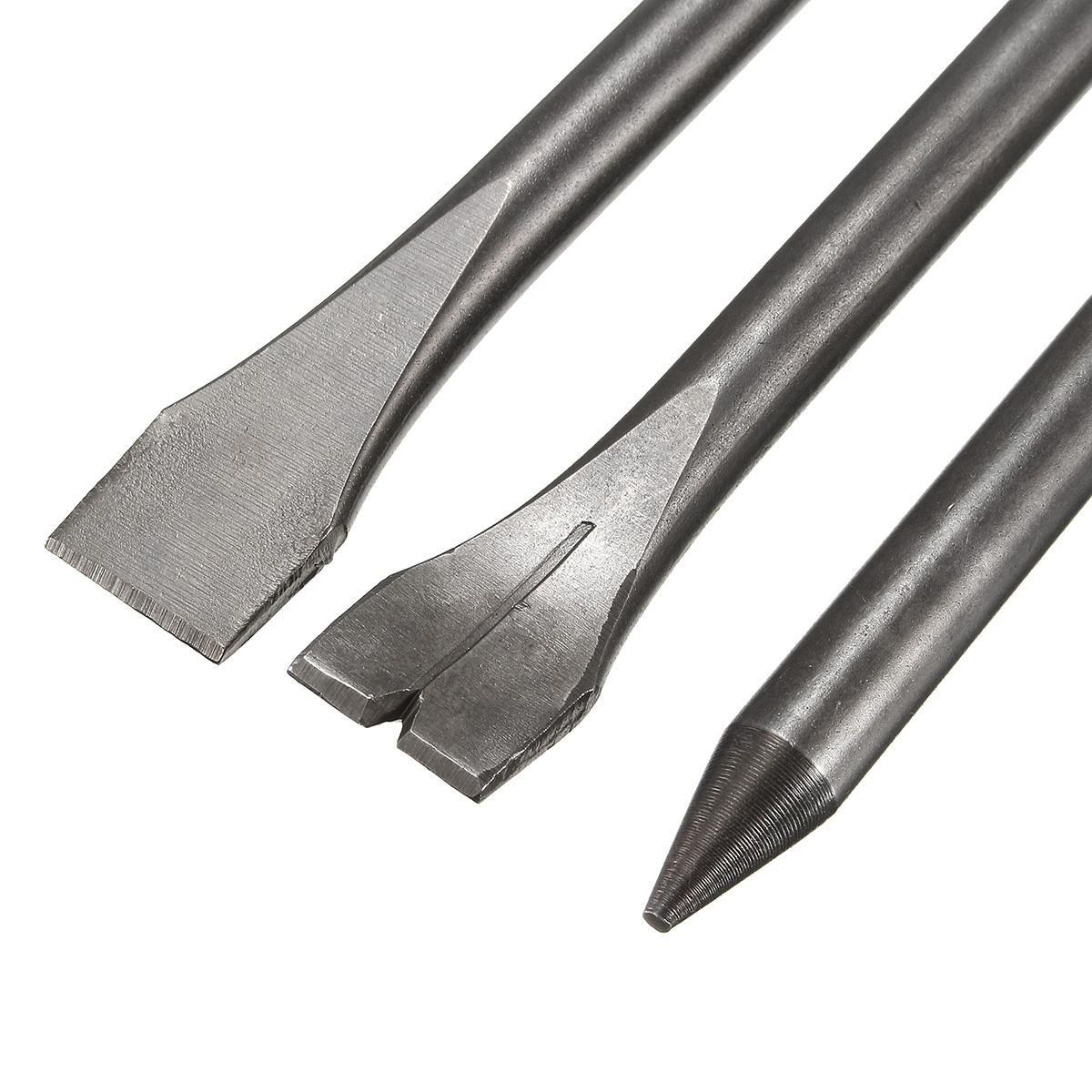 3 stuks 7 inch lengte luchthamers punch chipping beitel set ronde bar tool accessoire: