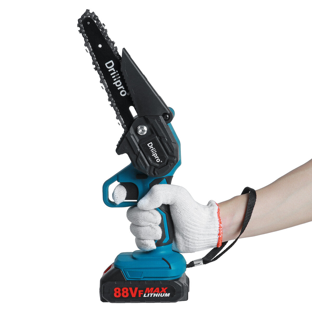 6 inch elektrische kettingzaag draagbaar houtbewerkingsgereedschap houtsnijder met 1 of 2 stuks batterij voor makita