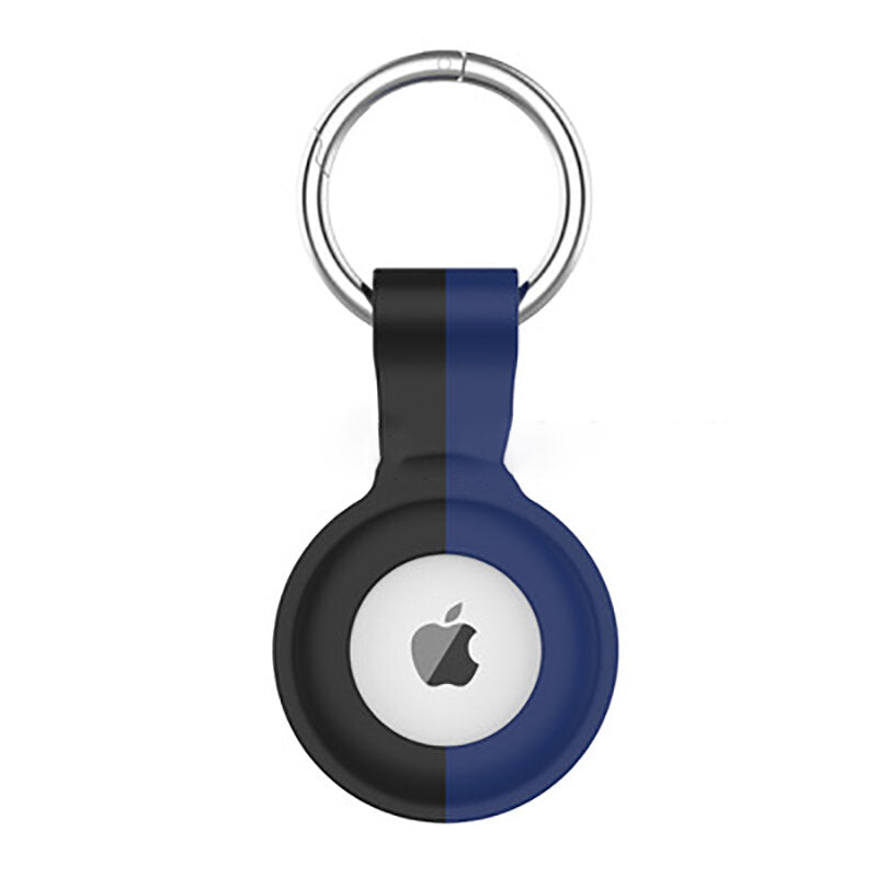 voor apple airtags beschermhoes mouw schokbestendig anti-kras anti-val beschermhoes shell met sleutelhanger