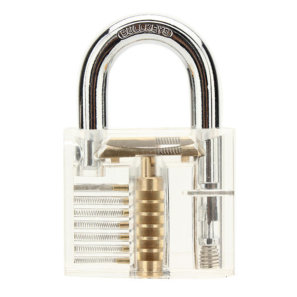 3-delige transparante cutaway binnenaanzicht van oefenhangslot slotenmaker oefentraining vaardigheidsset lock picks