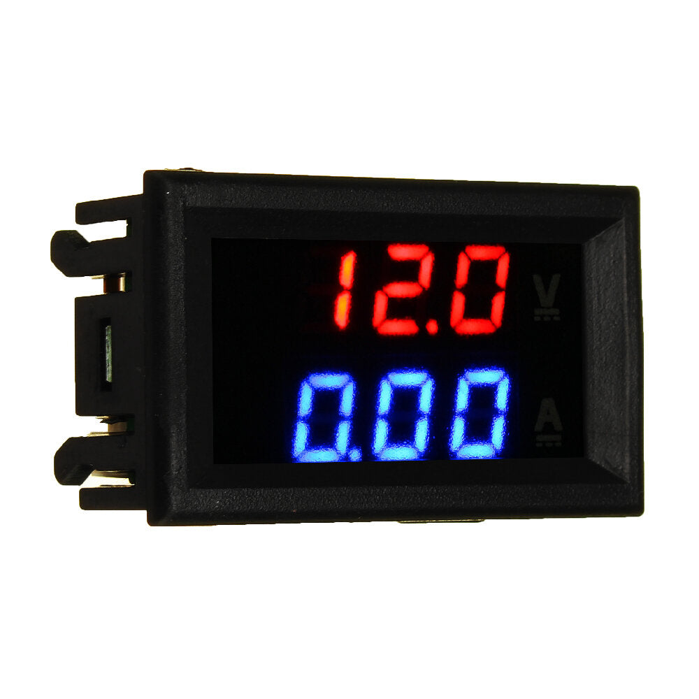 geekcreit mini digitale voltmeter amperemeter dc 100v 10a voltmeter stroommeter tester blauw + rood dual led display