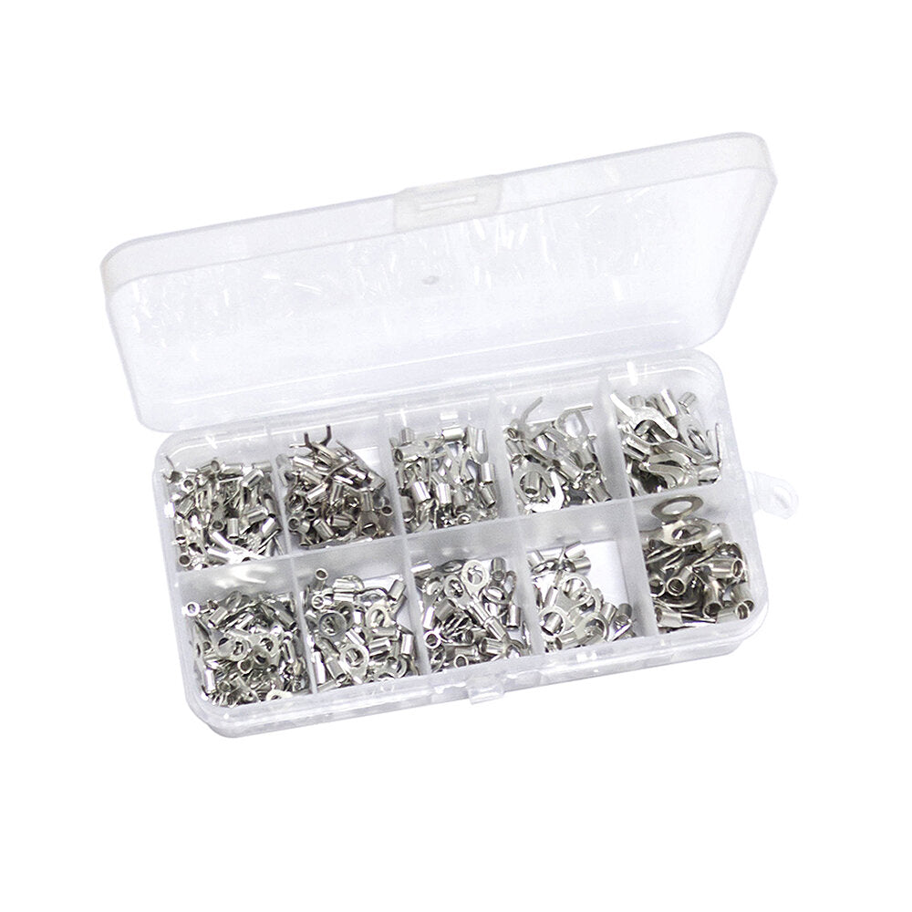 320 stuks krimptang en tang set 10 in 1 u-vormige o-vormige koudgeperste terminal set draad connector splicing terminal kit