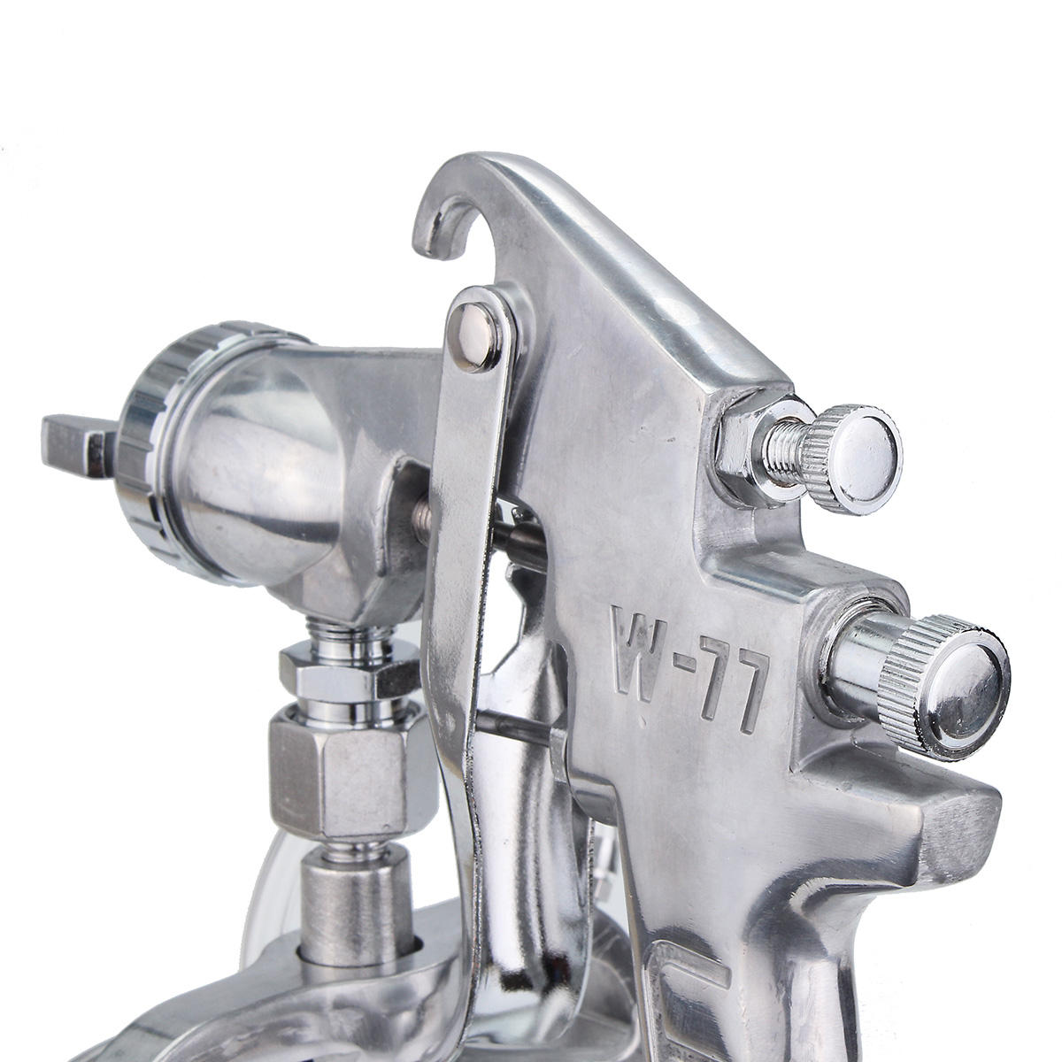3-in-1 zuigtoevoer heavy-duty verfspuitspuit 1l pot 1/4 inch luchtslangfitting: