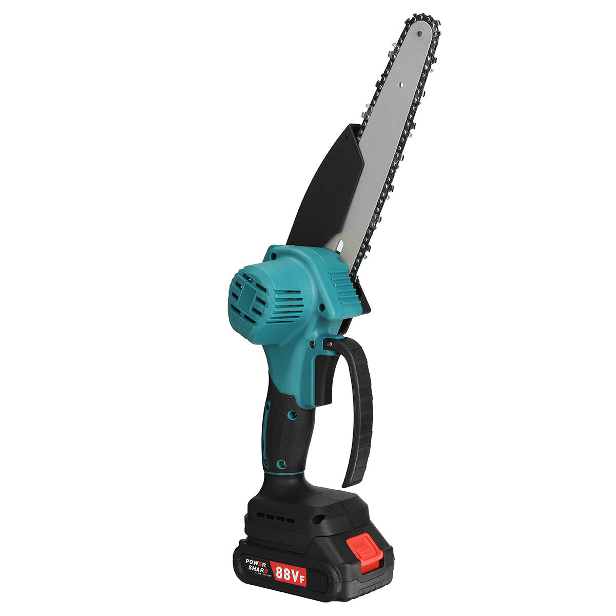 kiwarm 88vf 8-inch borstelloze draagbare elektrische zaag snoeikettingzaag oplaadbare houtbewerking elektrisch gereedschap houtsnijder met 1/2 batterij eu/us-stekker