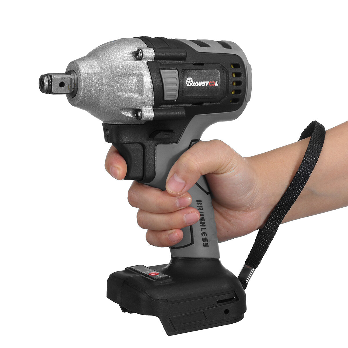 800n.m draadloze elektrische borstelloze sleutel 1/2 inch driver w / led licht & geen / 1/2 stuks batterij ook voor makita 18 v batterij