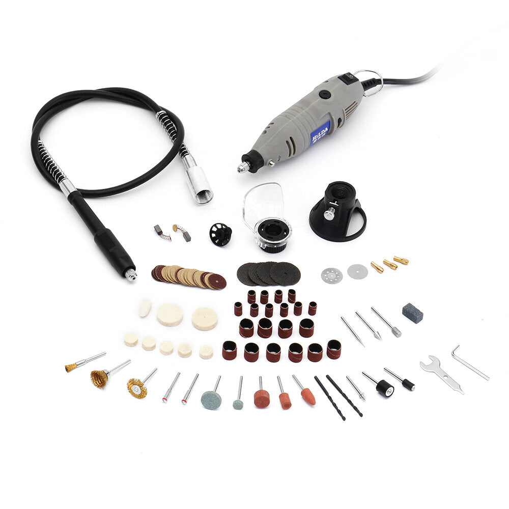 hilda jd3323c 220v 150w elektrische slijpmachine met variabele snelheid met 91 stuks accessoires mini rotary tool drill