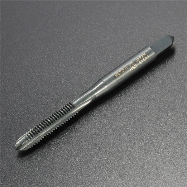 m3/m4/m5/m6/m8 hss nitride gecoate schroef tap metrische spiraal hand draad schroef tap