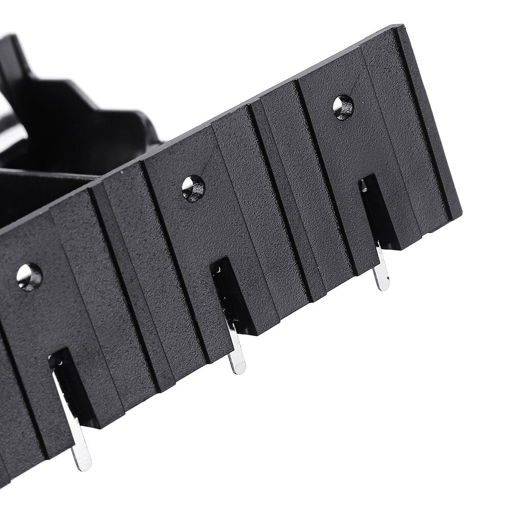4 slots 18650 batterijhouder plastic behuizing opbergdoos voor 4 * 3.7v 18650 lithiumbatterij met 8-pins