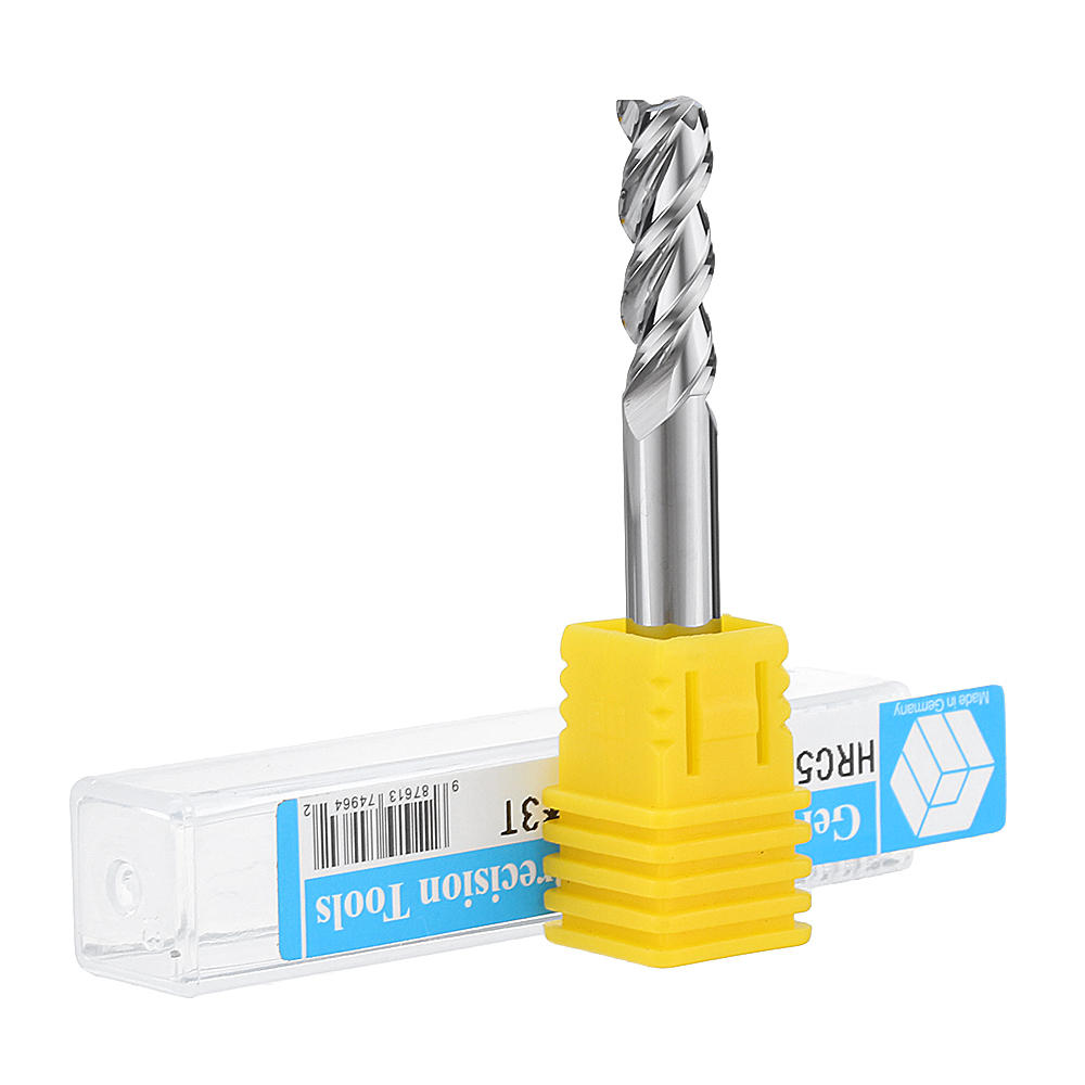 5/6 / 8mm 3 fluiten freesfrees tungsten carbide freesgereedschap voor aluminium