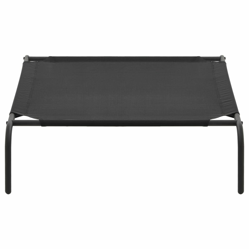 hondenbed verhoogd xl textileen zwart