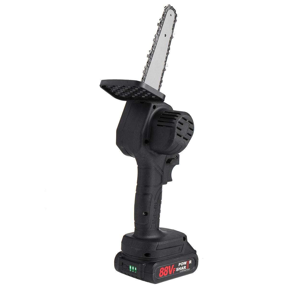 88vf 6 inch draadloze elektrische kettingzaag kettingzaag houtbewerking tool w/geen/1pc/2 stuks batterij voor makita batterij