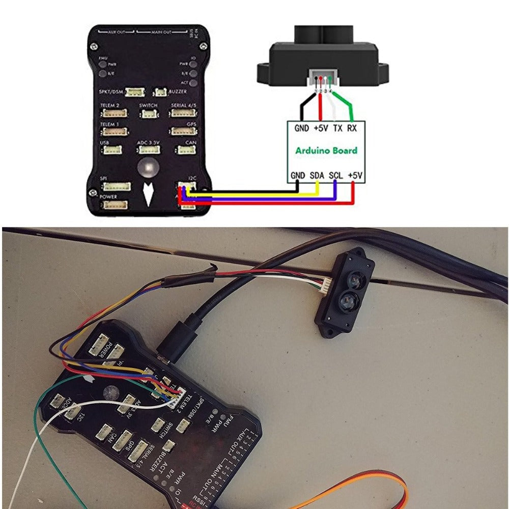tfmini-s lidar afstandsmeter sensor module single point micro variërende sensor voor arduino pixhawk drone uart-versie
