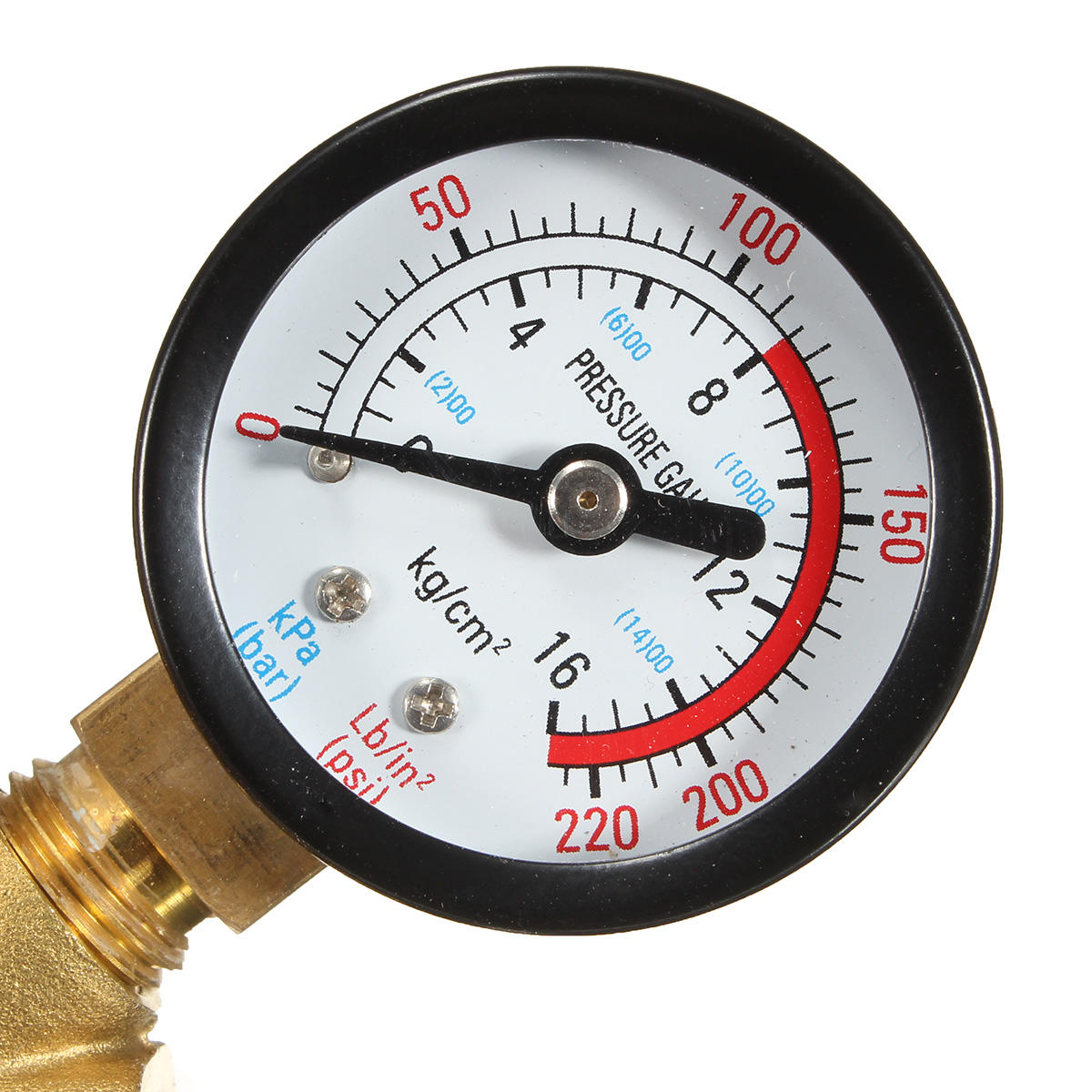 dn20 npt 3/4 verstelbare brass water drukregelaar reducer met gauge meter