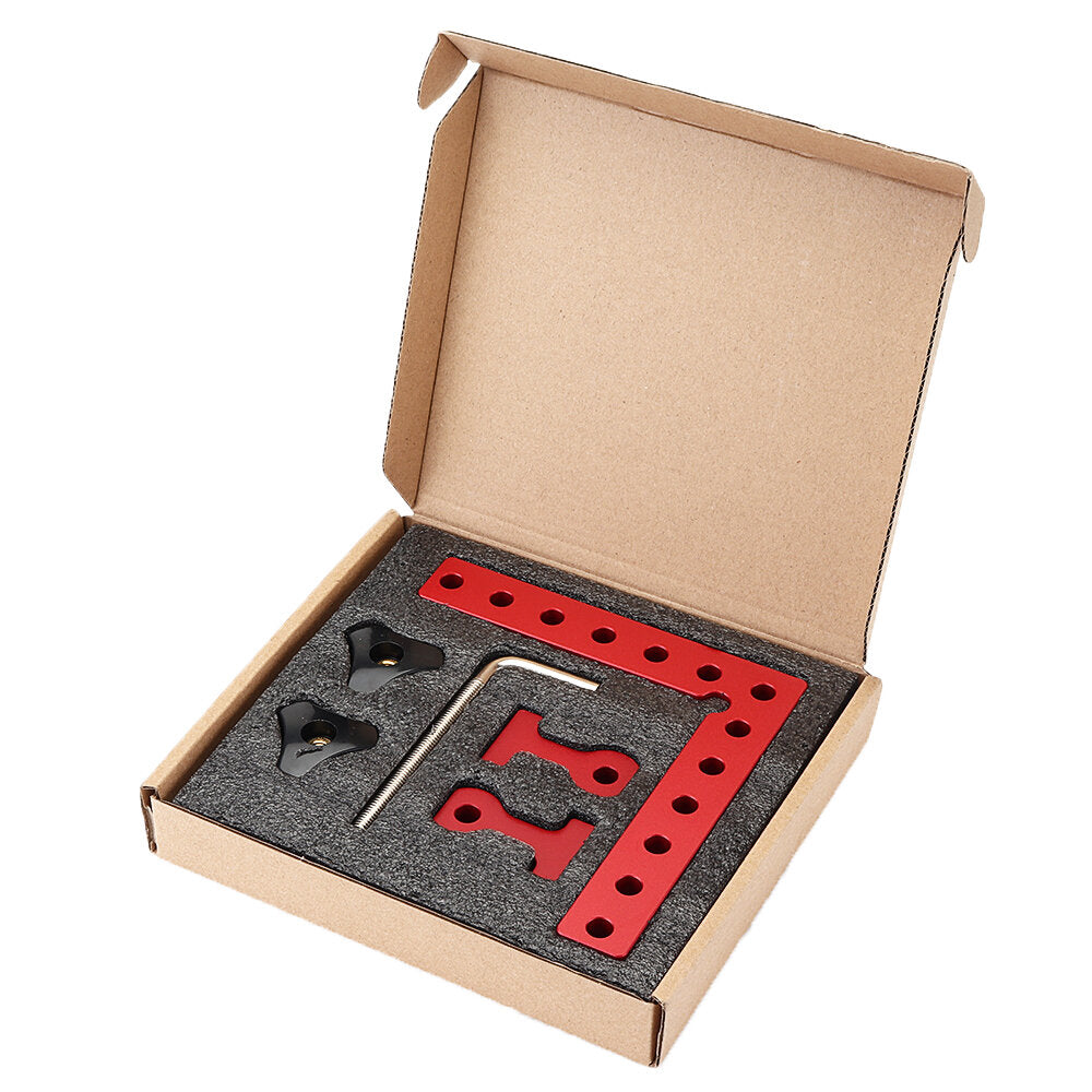 houtbewerking precisieklemmen vierkant l-vormig extra armatuur splicing board positioneringspaneel vaste clip timmerman vierkante liniaal houtbewerkingsgereedschap