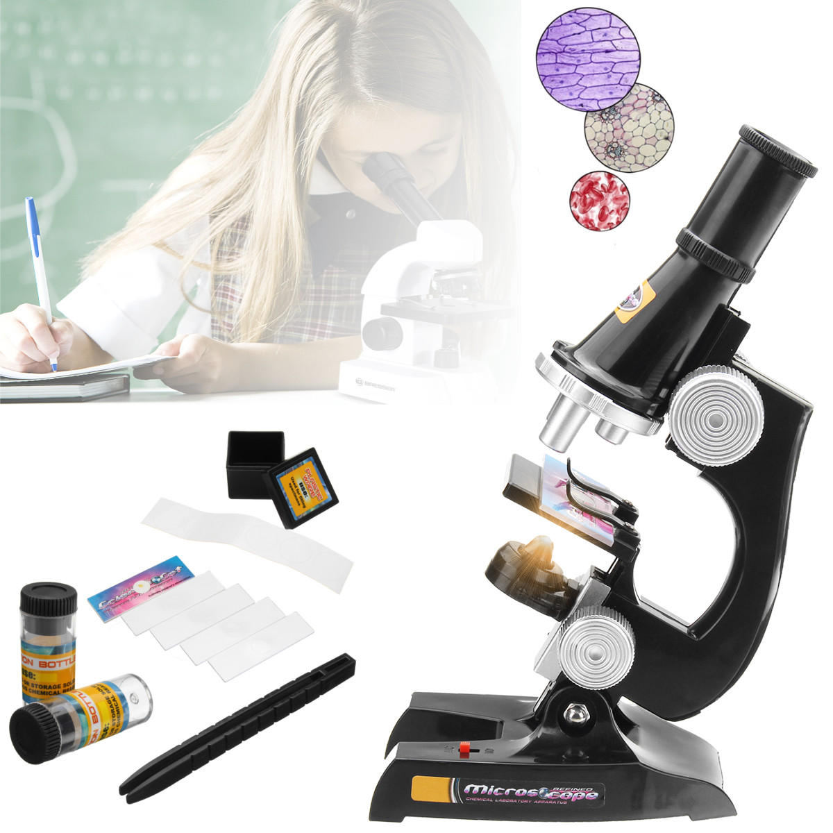 kids junior microscoop science lab set met licht educatief speelgoed