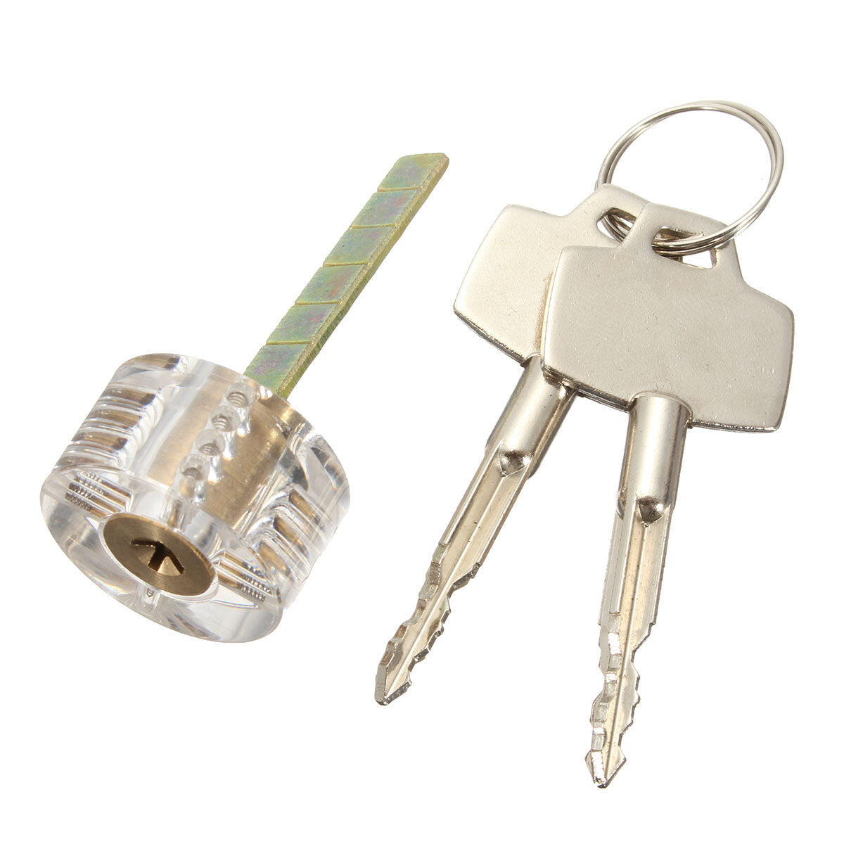 6.2x2.8 cm transparante metalen slotenmaker transparante praktijk cross lock