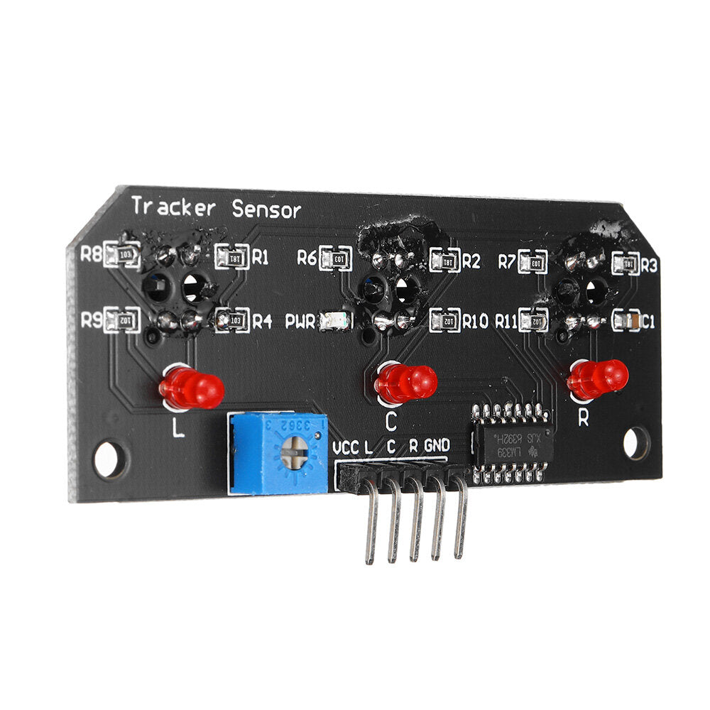 dc 5v 3 kanaals infrarood lijn tracker sensor module trio uitgang tcrt5000 sensor 10mm afstand voor robot kit avr/arm/pic