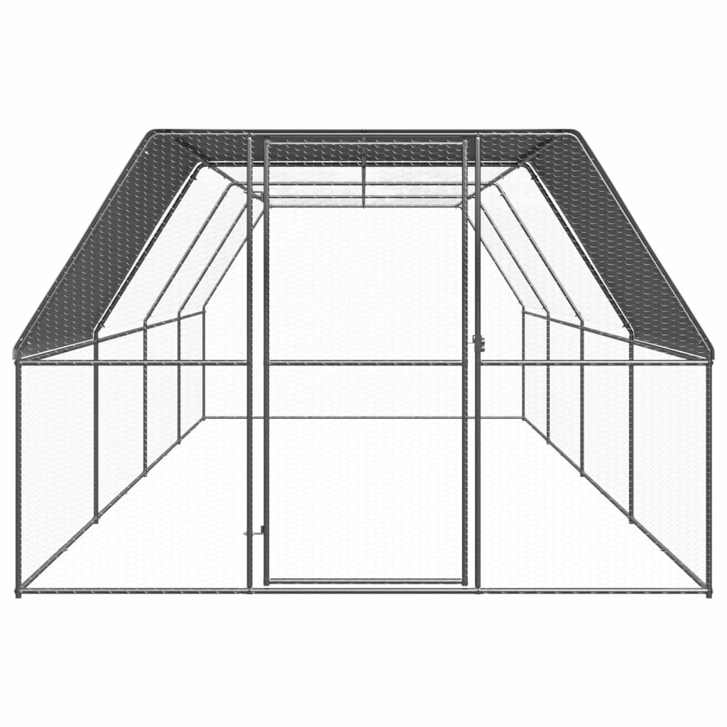 buiten kippenkooi 9.8 inch x26.2 inch x6.6 inch  gegalvaniseerd staal