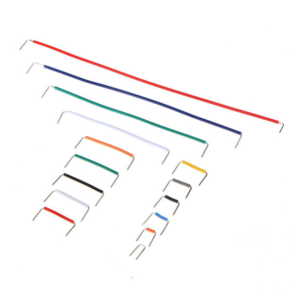5 x 140 stuks u-vorm solderless breadboard jumper kabel dupont wire shield