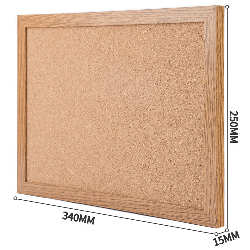 deli cork board message home note board houten frame achtergrond fotomuur van ecologische ketting