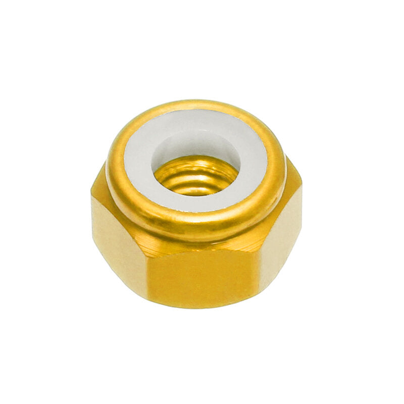 m3an1 10 stuks m3 moer zelfborgend nylon zeskantmoer aluminiumlegering multicolor