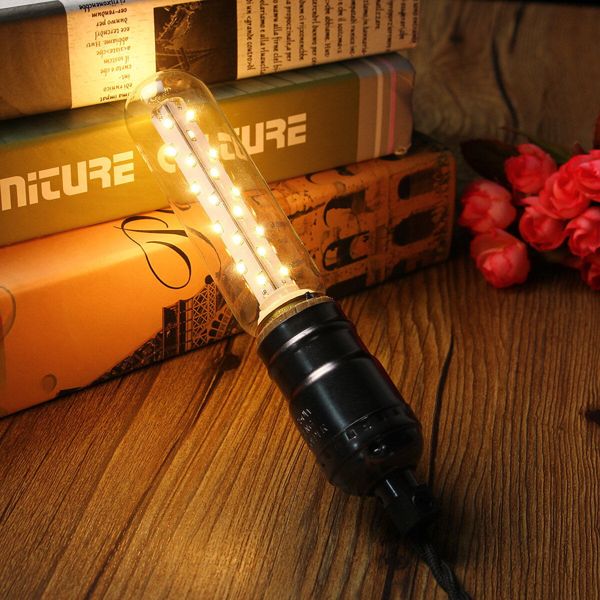 kingso e27 3w t25 led vintage licht retro edison stijl schroef buislamp warm wit 2300k 220v