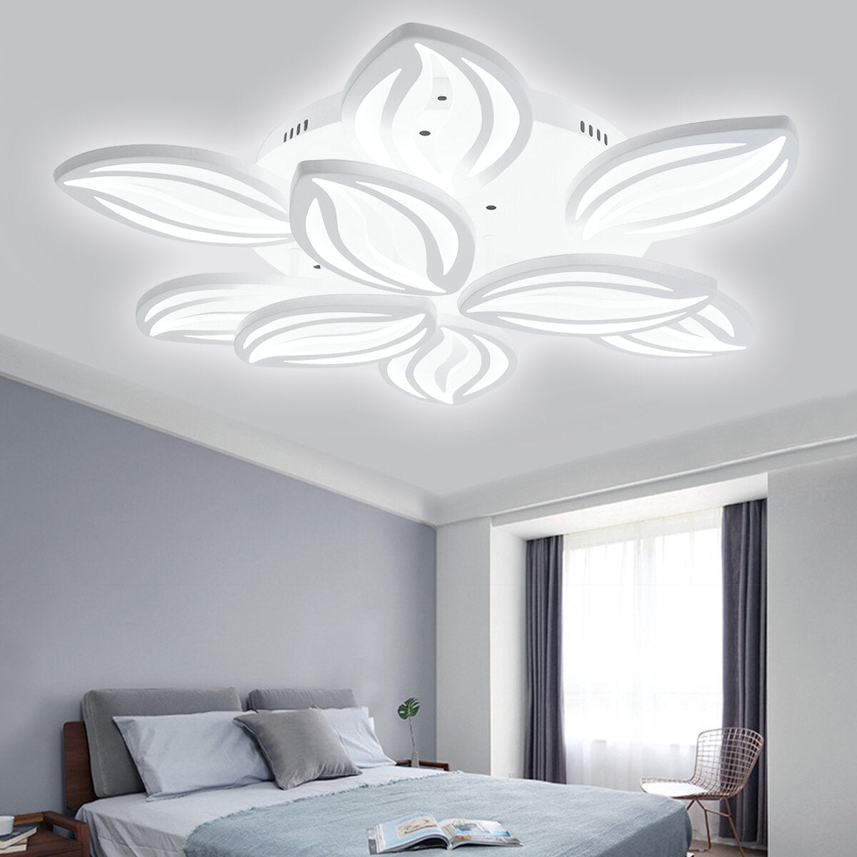 ac110-220v 10800lm 990led plafondlamp wit licht afstandsbediening slaapkamer salon