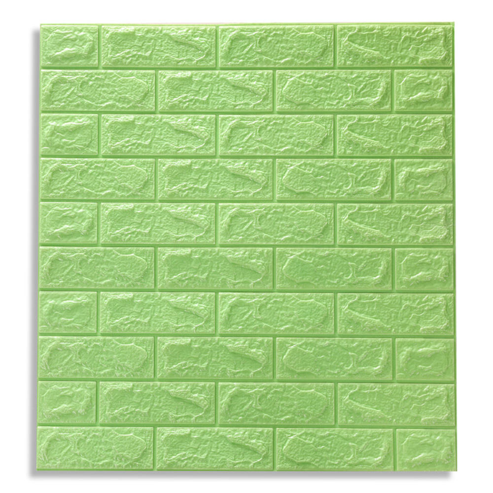 12 stuks / set 3d bakstenen muursticker zelfklevende panel decal waterdicht pe foam behang voor tv muren sofa achtergrond muur decor