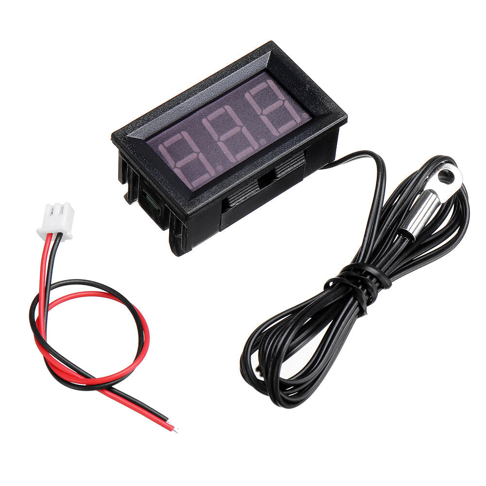 0.56 inch mini digitale lcd indoor handige temperatuursensor meter monitor thermometer met 1m kabel -50-120℃ dc 5-12v